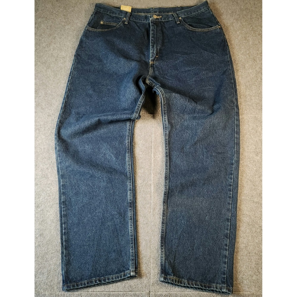 Wrangler Jeans Mens 40x32 Relaxed Fit 976T1DR Blue Denim 100% Cotton NEW